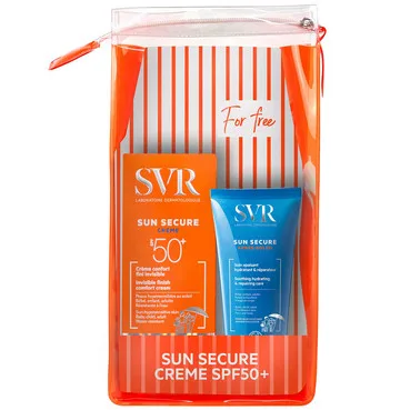 Сан Cекюр набір сонцезахисний для сухої шкіри SVR Sun Secure (cream/50ml + cream/50ml + bag)