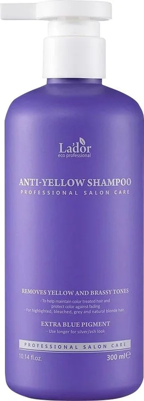 Шампунь для усунення жовтизни освітленого волосся LADOR ANTI-YELLOW SHAMPOO