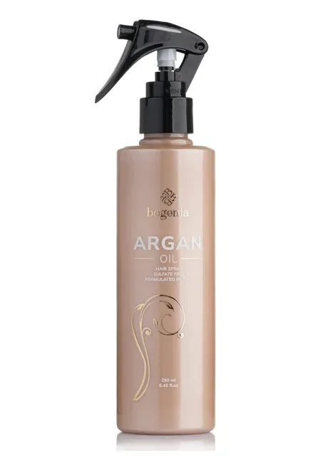 Спрей для відновлення і живлення волосся з олією аргани Argan Oil & Caviar Extract, 250 мл Bogenia (302370777)