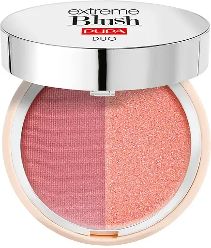 Компактні подвійні рум'яна Pupa Extreme Blush Duo 110 Radiant Amarant - Glow Watermelon 4 г (050171A110)