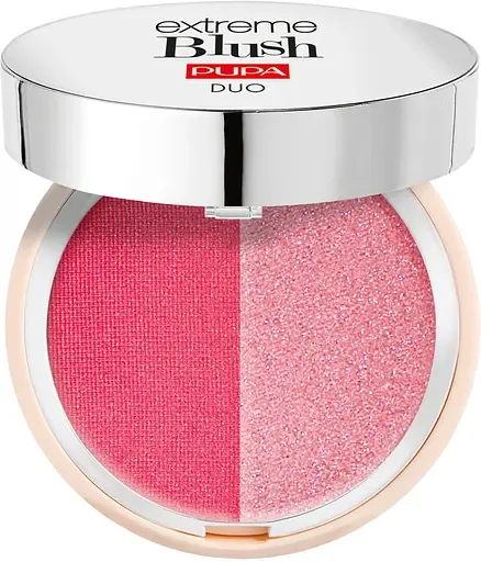 Компактні подвійні рум'яна Pupa Extreme Blush Duo 140 Radiant Flamingo - Glow Creamy 4 г (050171A140)