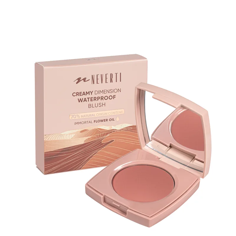 Рум'яна водостійкі компактні Neverti Creamy Dimension Waterproof Blush