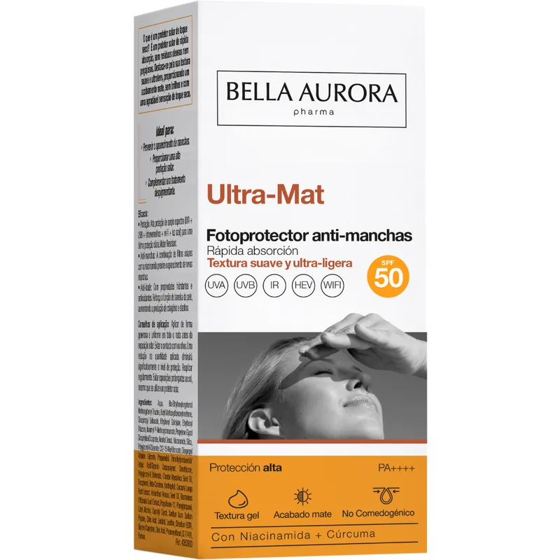Гель Bella Aurora (Белла Аурора) сонцезахисний матуючий від пігментних плям SPF50 50 мл