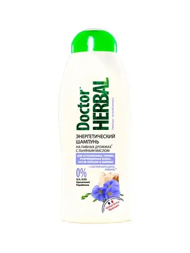 Шампунь Doctor Herbal На пивних дріжджах, 400 мл (4820091144867)