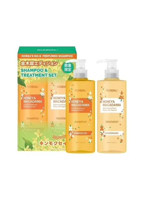 Набір для догляду волосся Osmanthus Edition Shampoo & Treatment з ароматом османтусу 400 мл + 400 мл Kundal (374600770)