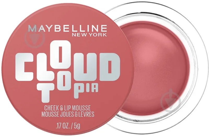 Рум'яна-мусс для щік і губ Maybelline New York Cloudtopia відтінок 09 Dreamy Dawn 5 г