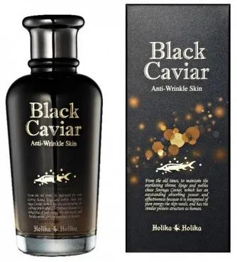Антивіковий тонер з чорною ікрою Holika Holika Black Caviar Anti-Wrinkle Skin
