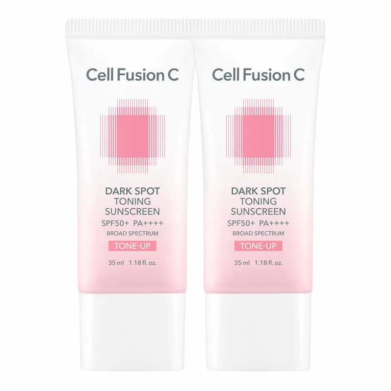 Cell Fusion C Dark Spot Toning Sunscreen крем для обличчя для вирівнювання тону шкіри SPF50+ PA++++ 2 × 35 мл