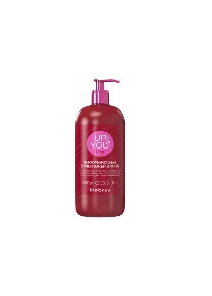 Маска-кондиціонер 2 в 1 для розгладження волосся Up To You Smoothing 2-in-1 Mask & Cond 1000 мл Inebrya (333706738)