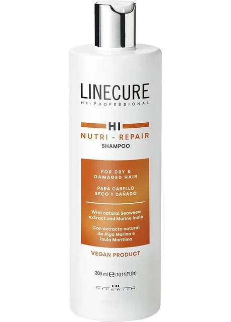 Відновлюючий шампунь для пошкодженого волосся Linecure Vegan Nutri-Repair, 300 мл Hipertin (352178610)
