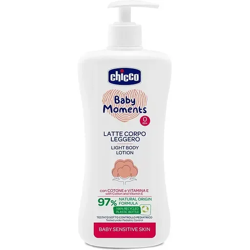 Лосьйон для тіла Chicco Baby Moments для чутливої шкіри, 500 мл (10243.00)