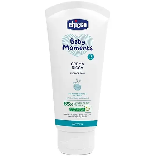 Дитячий поживний крем Chicco Baby Moments з олією ши, 100 мл (10596.00)