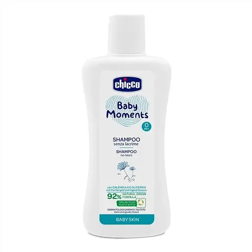 Дитячий шампунь Chicco Baby Moments Без Сліз із екстрактом календули