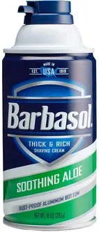 Крем-піна для гоління Barbasol Soothing Aloe Shaving з алое для сухої шкіри 283 г (051009002731)