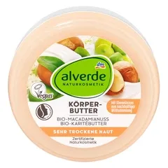 Масло для тіла Alverde NATURKOSMETIK з органічною олією горіха макадамії та масло ши, 200 мл