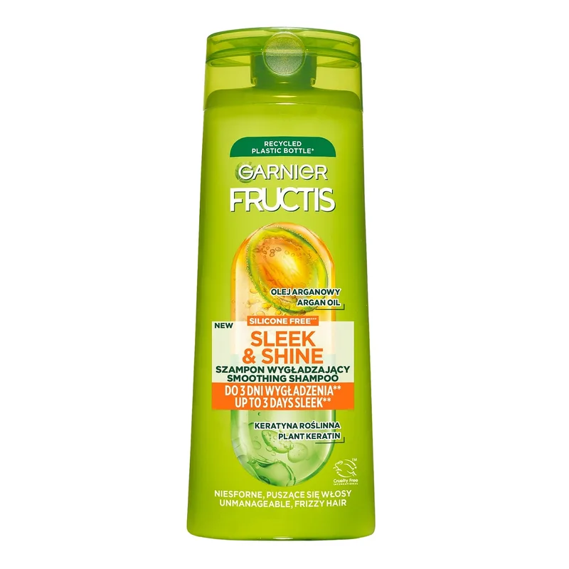 Garnier Fructis Sleek & Shine розгладжуючий шампунь для кучерявого волосся 400 мл