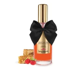 Збудлива розігріваюча олія з ароматом полуниці і меду Bijoux Indiscrets LIGHT MY FIRE