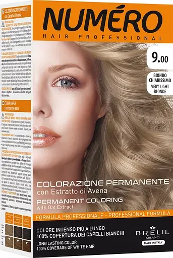 Фарба для волосся Numero Hair Professional Very light blonde відтінок 9.00 світлий блонд 140 мл