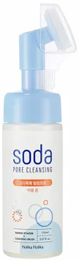 Пінка від чорних цяток зі щіточкою Holika Holika Soda Tok Tok Clean Pore Bubble Foam