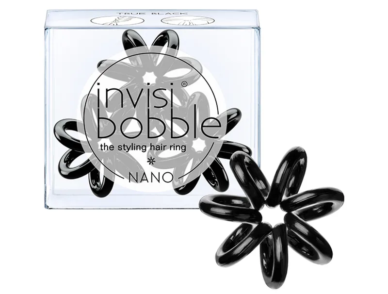Резинка-браслет для волоссяInvisibobble Nano True Black