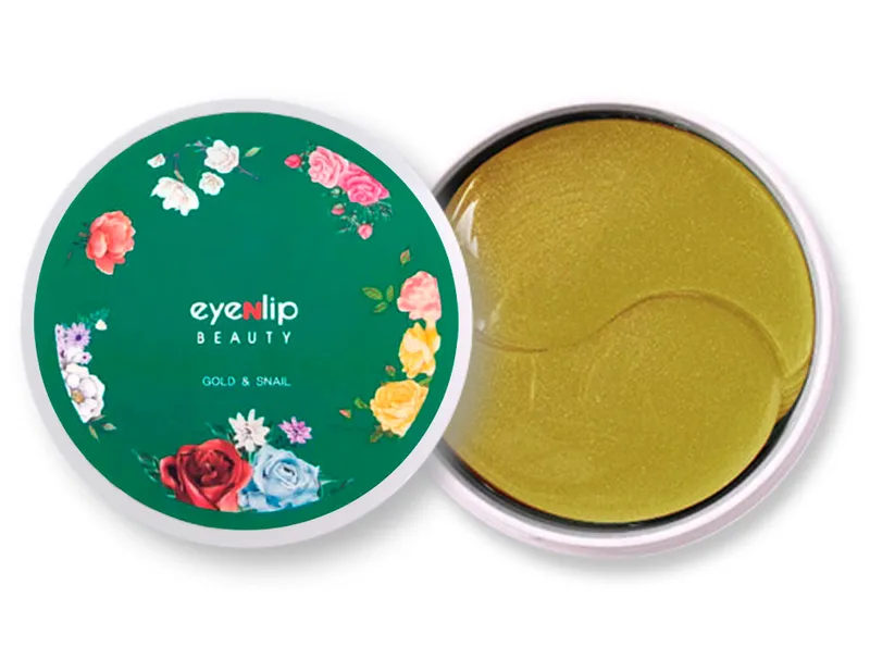 Гідрогелеві патчі під очі із золотом та равликовим муцином Eyenlip Gold & Snail Hydrogel Eye Patch, 60шт
