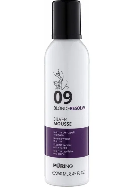 Мус антижовтий для світлого волосся 09 BLONDERESOLVE 250 мл Puring (334704634)