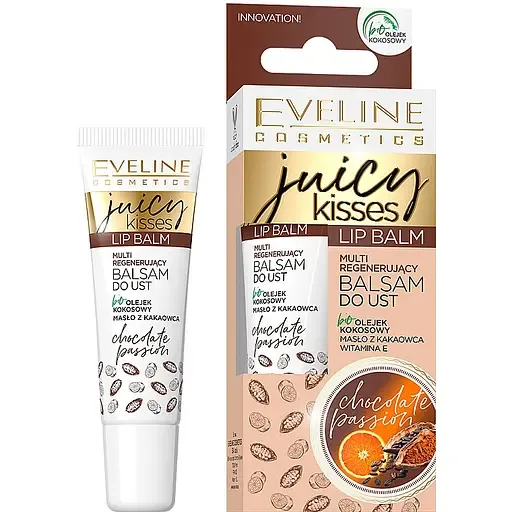 Бальзам для губ Eveline Juicy Kisses Chocolate Cream інтенсивно зволожувальний 12 мл (C50GLEDN70)