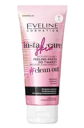 Очищаюча паста-скраб для обличчя Eveline Insta Skin Care, від чорних крапок, 75 мл (A75LISPEE)