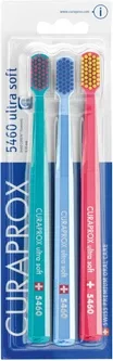 Набір зубних щіток Curaprox CS 5460 Ultra Soft ультрам'яка Бірюзова + Блакитна + Рожева 3 шт. (CS5460/3-02)