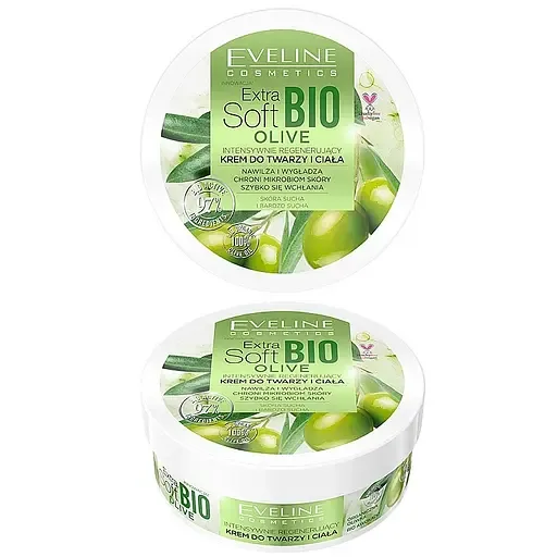 Крем для обличчя та тіла Eveline Extra Soft Bio інтенсивно регенеруючий, 200 мл (C200ESBA)