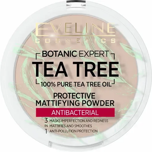 Матуюча антибактеріальна пудра для обличчя 3в1 Eveline Botanic Expert, відтінок 002 (Ivory), 9 г (LPUDANTYB002)