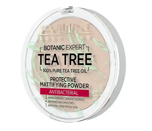 Матуюча антибактеріальна пудра для обличчя 3в1 Eveline Botanic Expert, відтінок