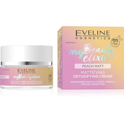 Матуючий крем-детокс Eveline My Beauty Elixir Peach Matt, 50 мл (C50MBEM)