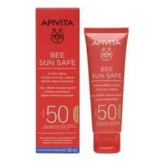 Гель-крем Apivita Bee Sun Safe для обличчя з відтінком SPF50 50мл