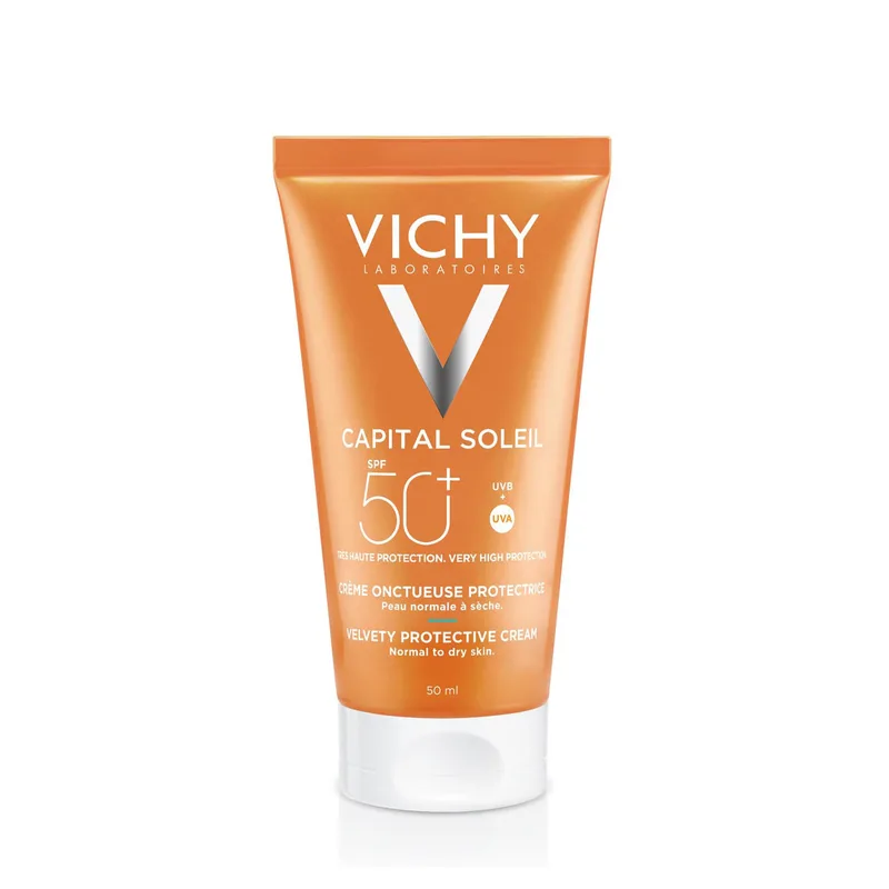Сонцезахисний крем для обличчя потрійної дії Vichy Ideal Soleil Capital SPF 50+ 50 мл