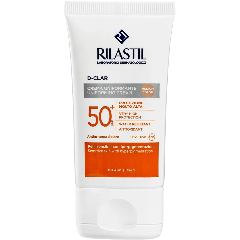 Сонцезахисний крем Rilastil (Ріластіл) D-Clar для шкіри схильної до пігментації з SPF 50+ медіум 40 мл