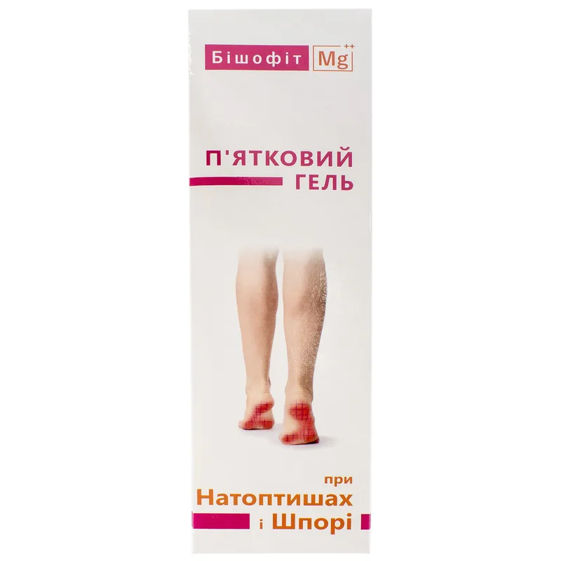 Гель Бішофіт Mg++ П'ятковий гель для пом'якшення та регенерації шкіри стоп 100 мл