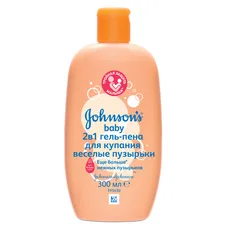 Гель-пінка Jonsons baby для купання 2в1 Веселі бульбашки 300 мл