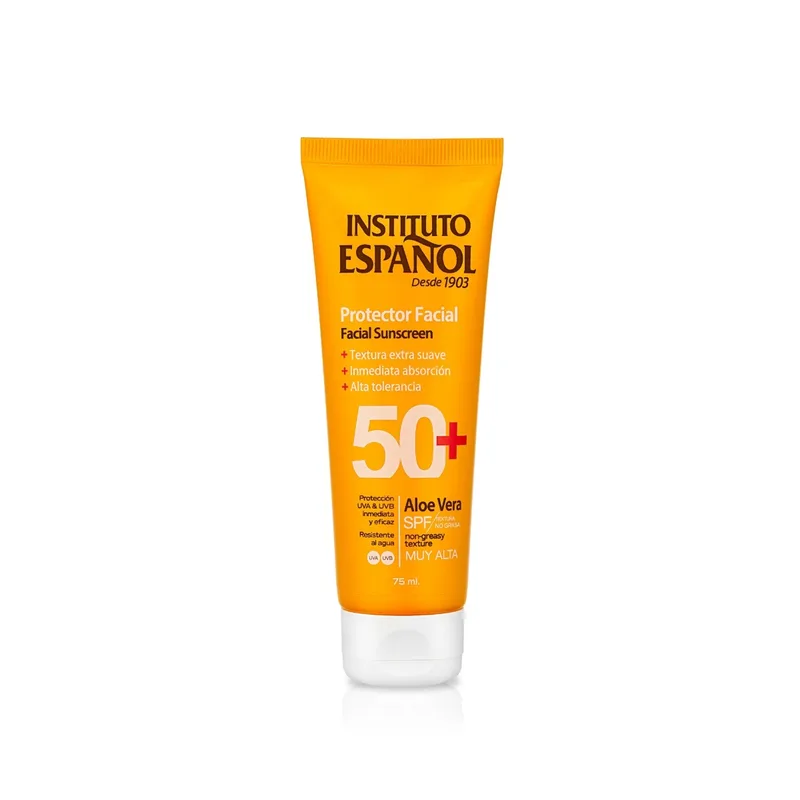 Крем Instituto Espanol (Інституто Еспаньйол) для обличчя сонцезахисний з алое вера SPF50+, 75 мл