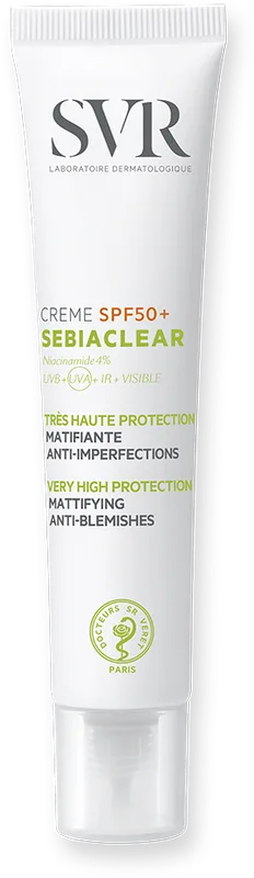 Крем для обличчя SVR Sebiaclear SPF50+ сонцезахисний 40 мл