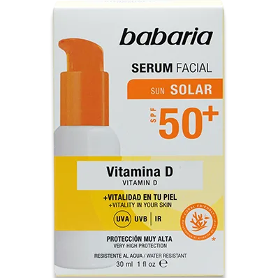 Сироватка Babaria (Бабарія) сонцезахисна для обличчя вітамін D SPF50 30 мл