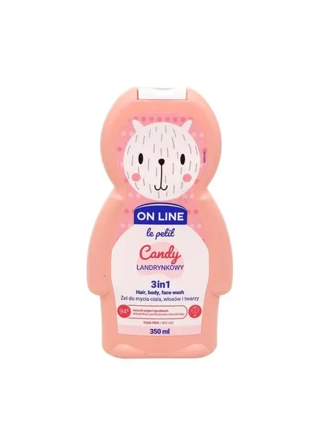 Засіб для миття волосся, тіла та обличчя дитячий Le Petit Candy 350 мл On Line (390211626)