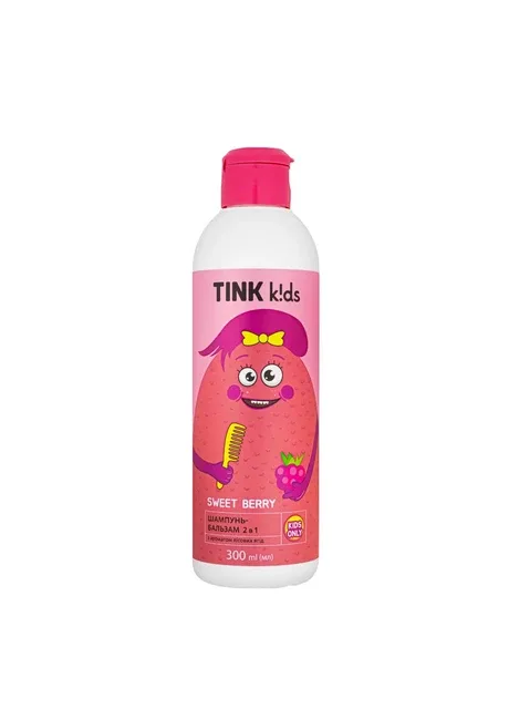 Шампунь-бальзам для волосся дитячий 2 в 1 Tink kids Sweet Berry від 3 років 300 мл No Brand (385219498)