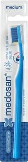 Зубна щітка Medosan SmileCare Medium Blue Medosan Блакитна (4823109412217)