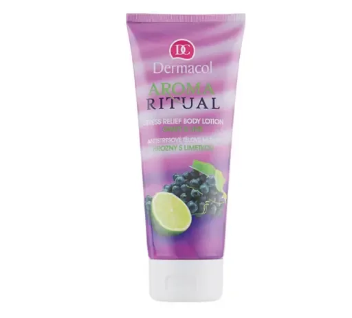 Молочко для тіла Dermacol Aroma Ritual антистрес, виноград та лайм, 200 мл (10779)