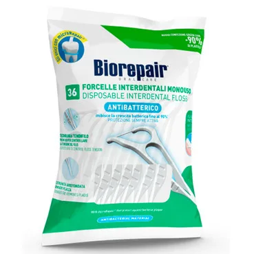 Флоcер з тримачем, насичений гідроксиапатитом Biorepair Floss