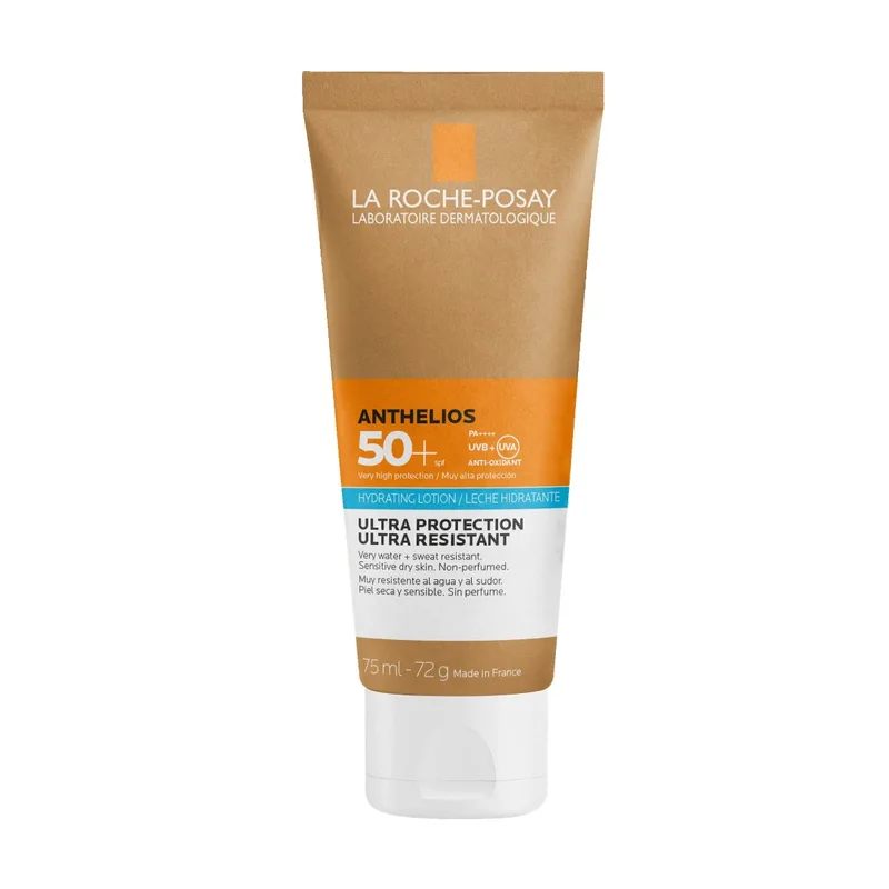 Молочко La Roche Posay Anthelios сонцезахисне зволожуюче водостійке для шкіри обличчя та тіла SPF50+, 75 мл