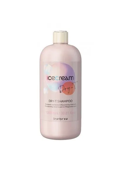 Шампунь для сухого кучерявого й фарбованого волосся Shampoo Dry-T 1000 мл Inebrya (324624501)