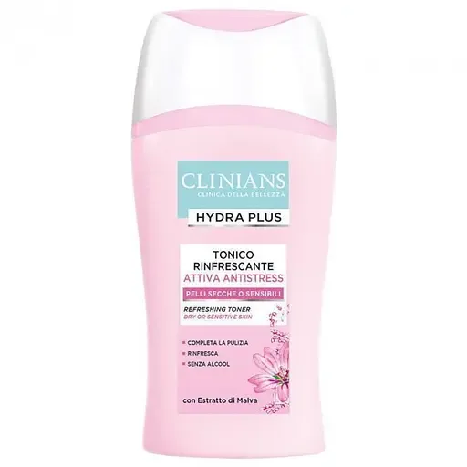 Зволожуючий тонік для обличчя Clinians Hydra Plus Attiva Antistress, 200 мл