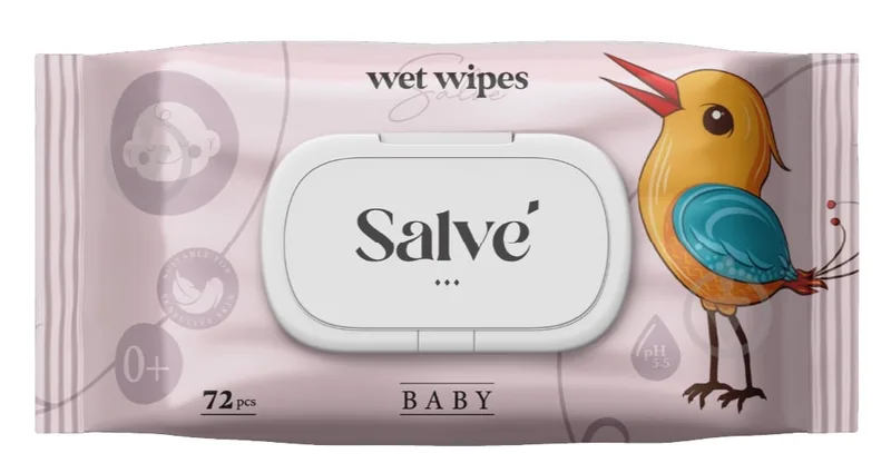 Дитячі вологі серветки Salve